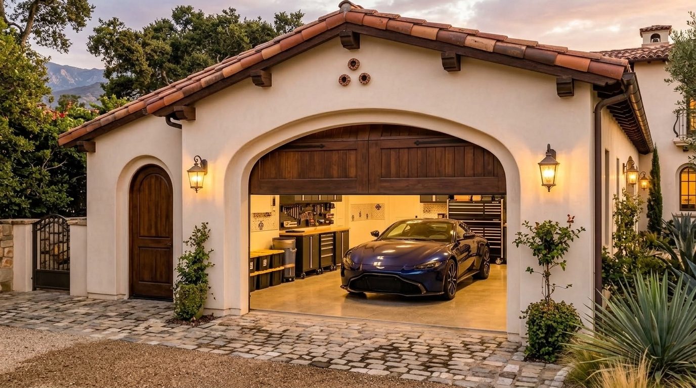 Pargeter Garage Door Services Garage Door Gliding Open Revealing Warm Illuminated Interior